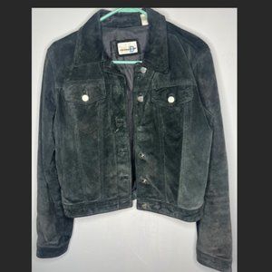 Paul Harris - Black Suede Jacket - Size Small